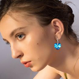 Stud Earrings Simple Love Ladies Jewellery Cute Girl Peach Heart Rhinestone Korean Trend Crystal Diamonds 2023