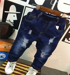 Jeans Boys Blue Clothes Kids Cowboy Long Pants Children Denim Trousers Spring Baby Boy Casual Stretch 27 Years 230920