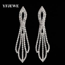 YFJEWE New Earrings Long women pendant earrings long hanging earrings with stones crystal Jewellery gifts pendientes mujer E3962928