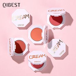Blush QI 6 Color Blush Makeup Palette Red Rouge Lasting Natural Cream Cheek Contour Blusher Korean Comsmetic Cheek Tint Face Blush 230919