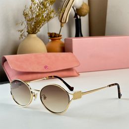 317 Sunglasses Mu Creative Ladies SMU52Y Womens Designers Metal Frame Mirror Legs 54-21-145 Brand Glasses Fact