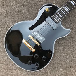 same of the pictures Custom shop, Made in China,Custom High Quality Electric Guitar, P90 pickup,Ebony Fingerboard,Gold Hardware,Free Shipping
