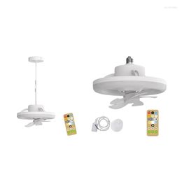 Ceiling Fan With Lighting Lamp E27 Base Remote Control For Bedroom Living Home Silent