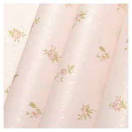 Wallpapers Pastoral Korean Small Flower 3d Princess Girl Room Background Wallpaper Roll Blue Green Pink Floral Decoration J104