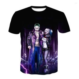 Men's T Shirts 3D Harajuku Tops Movie Theme Summer Fashion Short-Sleeved Boys Clothing O-Neck Streetwear