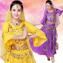 Stage Wear Dance Clothing Female Oriental Performance Set For Women Bollywood Belly Costume Outfit 6 Color