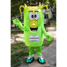 Halloween Corn Mascot Costume High Quality Cartoon Character Outfits Suit Unisex Adults Outfit Birthday Christmas Carnival Fancy Dress