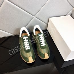 Fashion Round Toe Lace-Up Sneakers Size 35-45 Lovers New Spring Autumn Pumps Women Shoes Crystal Genuine Leather Shoes Men