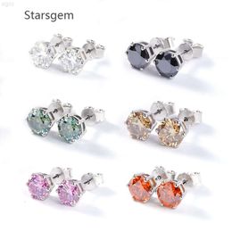 Starsgem 925 Sterling Silver Jewellery Earing Men Stud Vvs Diamond Moissanite Earring for Men