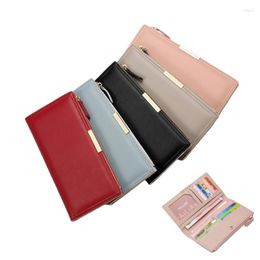 Wallets Long Wallet Handbags For Women PU Leather Solid Luxury Designer Female Messenger Card Holder Coin Purse