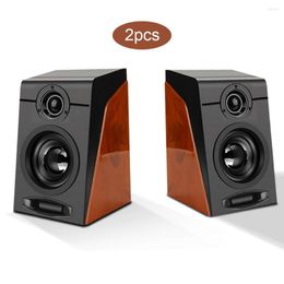 Combination Speakers 2 Pieces Computer Bass Speaker Multimedia PC Gaming Supply Widely Usage Sound Box For Household Studio El Shop