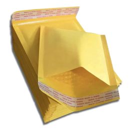 wholesale Storage Bags Mailer Bag Shipping Packaging Materials Kraft Bubble Mailers Padded Self Seal Gold Color PE Poly Courier Envelope ZZ