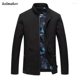 Men's Jackets Arrival Style Men Boutique Jacket Coat High Quality Business Casual Mandarin Collar Men's Zippers Thin Dress M-5XL