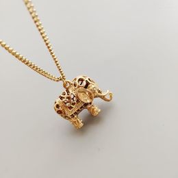 Pendant Necklaces 10pcs / Lot Fashion Jewelry Accessories Metal Cute Elephant Necklace