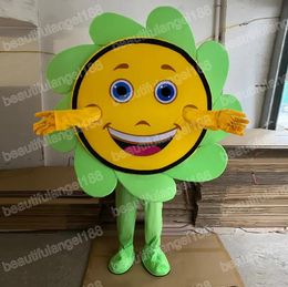 Halloween Sunflower Mascot Costumes Simulation Top Quality Cartoon Theme Character Carnival Unisex Adults Outfit Christmas Party Outfit Suit