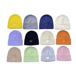 Luxury designer beanie Classic Casquette P Knitted Cap Woollen Hat With Tag bucket hat Skull Caps Match Scarf Clothes Fashion Accessories G5