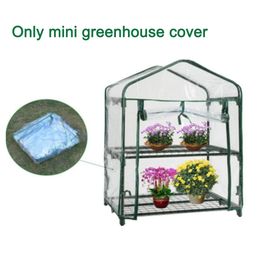 Other Garden Supplies Mini Greenhouse Cover Replacement Clear PVC Outdoor Waterproof Plant Walk-in Reusable Garden Supplies Protective Warm Household 230920