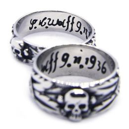2pcs lot size 6-13 Unisex Cool Skull Ring 316L Stainless Steel Fashion Jewellery Personal Design Na Skull Ring320s