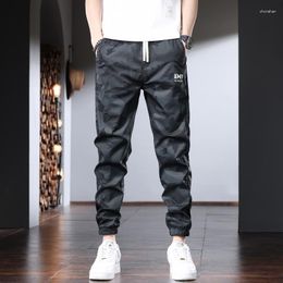 Men's Pants Camouflage Sport Men Casual Pencil Summer Fashion Letter Printed Black Elastic Waist Joggers Trousers