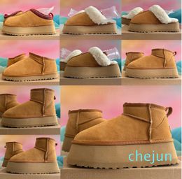 Ankle fur snow boots in various styles in Australia, women's indoor thickened sole, winter insulation, fluffy boot