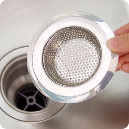 Stainless steel sink filter screen kitchen supplies metal slag hopper tools drainage outlet anti clogging floor drain