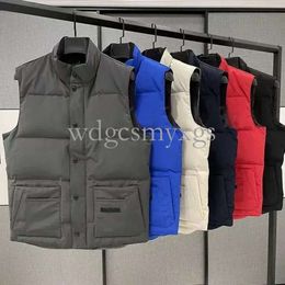 Canada Designer Down Vest pocket jackets Parkas long sleeve zipper Badges men downs casual coat Canadian gooses tops Outwear Multiple Colour