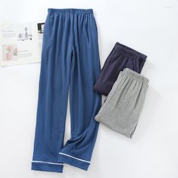 Men's Sleepwear Pyjama Warm Pants For Autumn And Winter Cotton Long Casual Home Loose Pijama