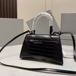 Designer Bags Luxury womens shoulder Handbags 19cm 23cm with gold and sliver buckle Crocodile-Embossed Smooth Leather fashion Crossbody tote bag
