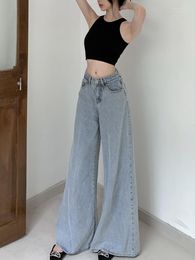 Women's Jeans Hip Hop Streetwear Flare Women Korean Oversize Baggy High Waist Denim Pants Harajuku Fashion Y2K Big Trousers