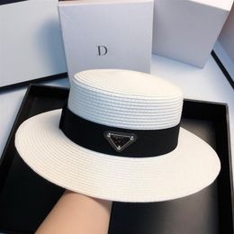 2022 Luxury brand Inverted triangle Oversize Large Brim Lady Wheat Womens Floppy Sombreros de Paja Whole Sun Beach Hat Natural235i