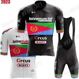 Cycling Jersey Sets Eritrea Champion Team Wanty Cycling Jersey Set Cycling Clothing Men Summer Road Bike Shirt Suit Bicycle bib Shorts MTB Wear 230919