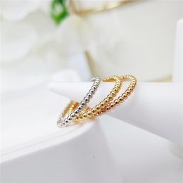 S925 silver punk band ring in three Colour plated for women wedding Jewellery gift have velet bag PS4518270y