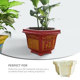 Decorative Figurines Resin Mould Crafts Storage Case Decorate Plastic Concrete Curb DIY Crystal Epoxy Silicone Flower Pot