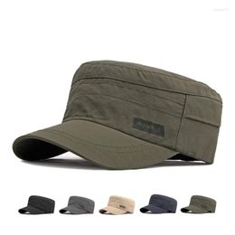 Berets Men's Casual Breathable Army Flat Cap Military Caps Outdoor Fishing Sunshade Quick Dry Trucker Snapback Baseball