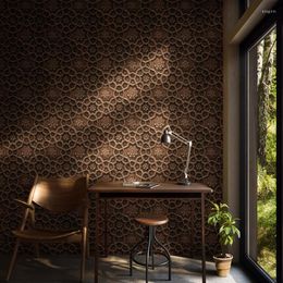 Wallpapers Retro Fashion Classical Flower Lattice Chinese Style Antique Restaurant El Theme Background Wall Wallpaper Papier Peint