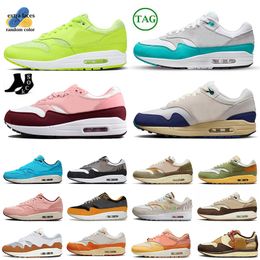 Men Trainers OG Volt Running Shoes 1 87s Outdoor Sports Summit White Clean Jade Orange Frost Blue Gale Crepe Hemp Shima Womens Jogging Sneakers 36-47