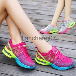 Dress Shoes 2023 New Casual Sneakers Women Mesh Breathable Tennis Shoes Comfort Air Cushion Running Shoe Ladies Outdoor Women Sport Footwear x0920