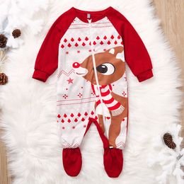 Clothing Sets borns Infant Baby Girl Boy Christmas Deer Romper Jumpsuit Outfits childrens clothing for boy Children clothes girl 230919
