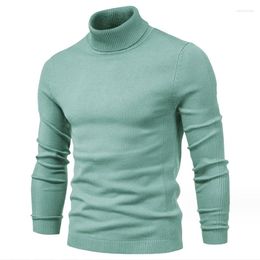 Men's Sweaters Autumn Winter Pullovers Sweater For Men Turn-down Collar Slim Fit Knitwear Black Red Green Beige Gray Plus Size