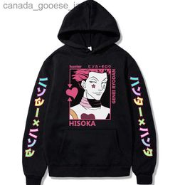 Men's Hoodies Sweatshirts Hunter X Hunter Killua Zoldyck Men's Hoodies Autumn Winter Boys Girls Sweatshirts Fashion Printed Hisoka Anime Cosplay HoodieL230920