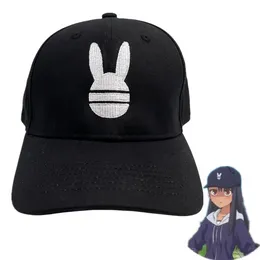 Costume Accessories Anime Ijiranaide Nagatoro San Black Hat Cosplay Nagatoro Hayase Rabbit Embroidery Baseball Sun Cap Adult Unisex
