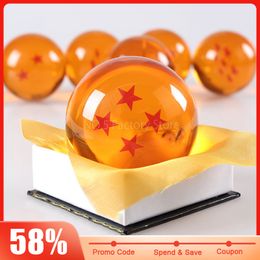 Action Toy Figures 7.6cm DBZ Crystal Ball Anime Figure 1 2 3 4 5 6 7 Star Shenron Balls Cosplay Props Collectible Desktop Decoration Toys 230920