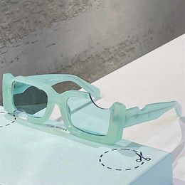 Quadrado clássico moda OW40006 Óculos de sol placa de policarbonato notch frame 40006 óculos de sol femininos ou femininos óculos de sol brancos com o192y