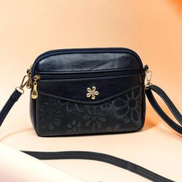 Evening Bags Women Mother Crossbody Bag PU Leather Printed Casual Handbags Large Capacity Adjustable Strap Waterproof Daily Shopping Purses