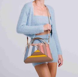 Shoulder Bags 2023 Spring Summer Crossbody Shoulder Designer Women's Tote Square Bag Spliced Handbag For Girl Free20stylisheendibags