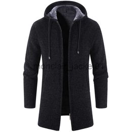 Men's Trench Coats Autumn And Winter Cashmere Men's Cardigan Chenille Outer Sweater Coat Windbreaker J230920