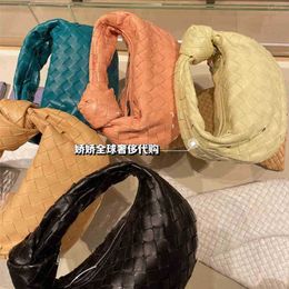 Bottegass Top Jodie Bag Woven Bags Venetass Italy Designer Luxury Mini Handbag Cloud Knotted Dumpling One Shoulder Portable Armpit with Logo