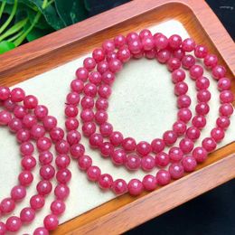 Decorative Figurines Cross Border Selling 6mm Natural Crystal Rose Stone Multi Loop Bracelet Energy Healing Is A Fashionable Jewellery Gift