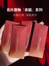 Lipstick Perfect Diary Business Card Lip Glaze Mai Du Crush Series 019 Red 026 Lipstick Wave 306 Mirror Water Light 002 230919