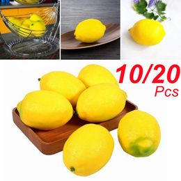 Other Event Party Supplies 1020pcs Lemons Lime Foam Artificial Fruit Lemon Simulation Lifelike Small Faux Imitation DIY Model Decor 230919